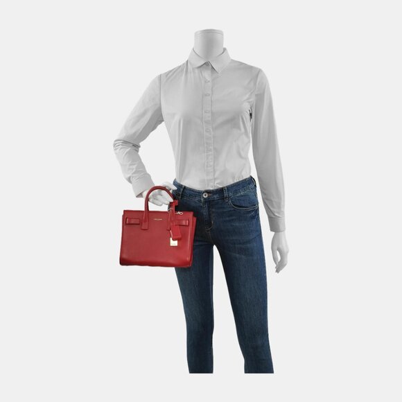 Saint Laurent Small Sac de Jour Blue Leather Tote - Picture 2 of 15